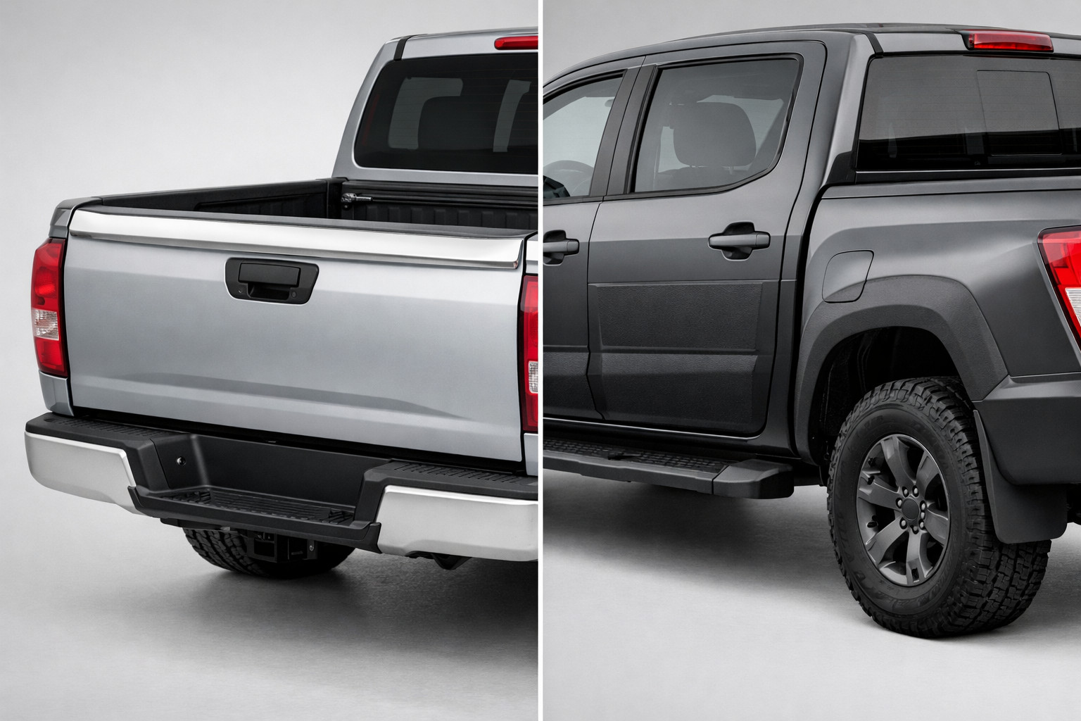 Tailgate cover or plastic rear door trims: what’s more practical for a pickup