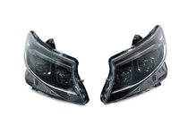 Mercedes Vito/V-class W447 2014- Front headlights 2025 Design LED Black (for Vito, 2 pcs) photo 1