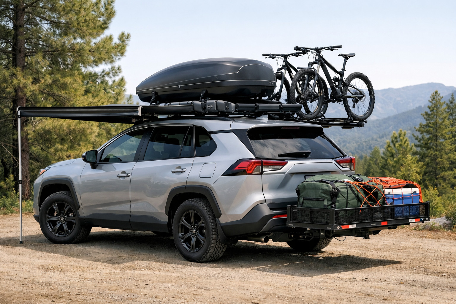 What to fit on a Toyota RAV4 2019+ for trips and roof cargo