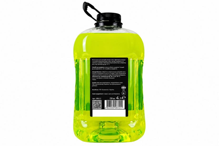 All-season windscreen washer fluid 4 L Lemon Ekokemika Black Line All Seasons SCREENWASH -5°C Sonax Photo 2