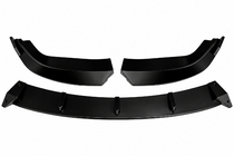 BMW 5 Series E60/E61 2003-2010 Front Lip Spoiler DPT (Base, 2008-2010, Gloss Black) photo 2