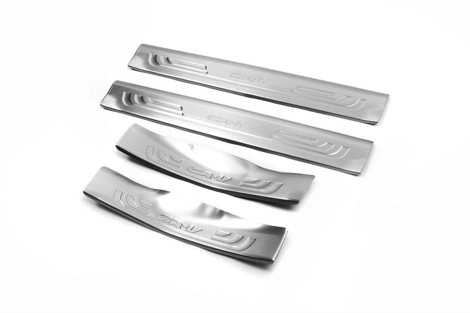 Honda CRV 2012-2016 Door Sill Protectors Libao (4 pcs, Stainless Steel) Image