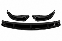 BMW 5 Series F10/F11 2010–2016 Front Lip Spoiler DPT (For Base, F10, 2010-2016, Gloss Black) photo 2