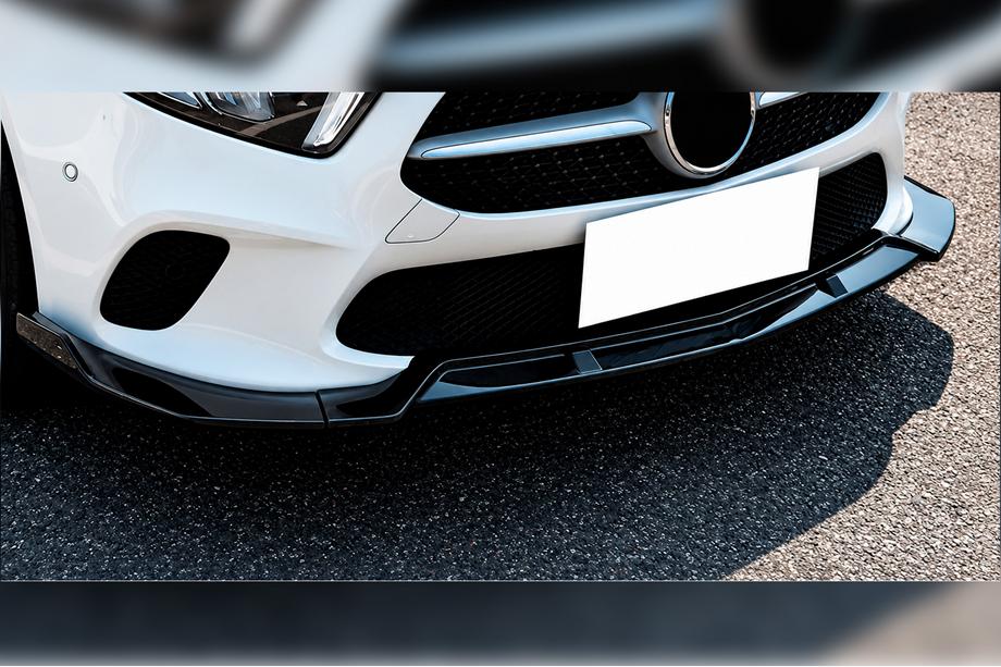 Mercedes A-class W177 2018- Front Lip DPT V-1 (Gloss Black) Photo 1