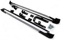 Toyota Rav 4 2013-2018 OEM V4 Silver Side Steps (2016-2018, 2 pcs, aluminum) photo 3