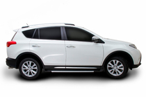 Toyota Rav 4 2013-2018 OEM V4 Silver Side Steps (2016-2018, 2 pcs, aluminum) photo 7