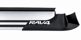 Toyota Rav 4 2013-2018 OEM V4 Silver Side Steps (2016-2018, 2 pcs, aluminum) photo 18