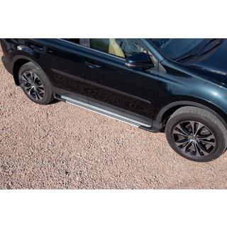 OEM V4 Silver Side Steps (2016-2018, 2 pcs, aluminum) photo 1