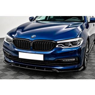 Front bumper lip spoiler DPT (for Base 2017-2020, gloss black, injection molded) BMW 5 Series G30/G31 2017–2023 photo 1