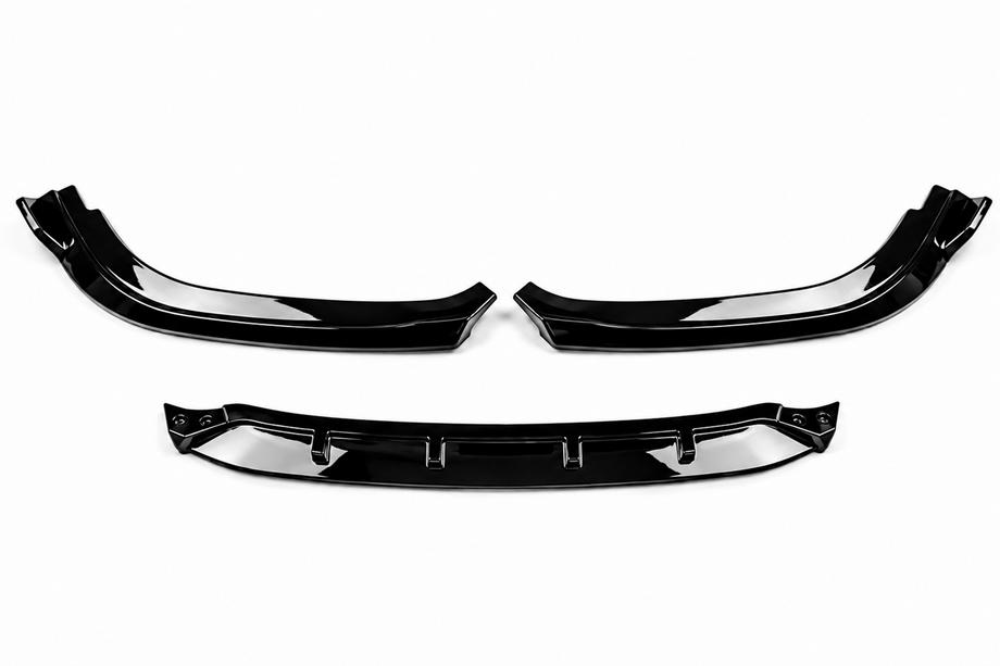 BMW 5 Series G30/G31 2017–2023 Front bumper lip spoiler DPT (for Base 2017-2020, gloss black, injection molded) Photo 2