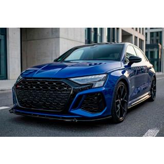 Front bumper lip spoiler Lip DPT V2 (for RS3, 2020-2024, gloss black) photo 1
