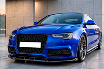 Audi A5 2007-2015 Front bumper lip spoiler Lip DPT V3 (2011-2015, gloss black) photo 1