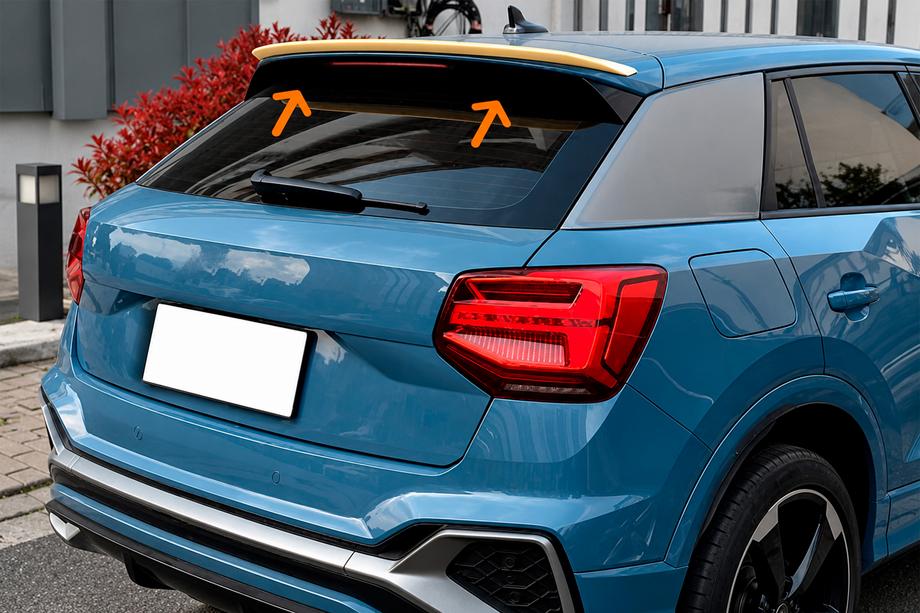 Audi Q2 2016- DPT Spoiler (2016-2020, Gloss Black) Image