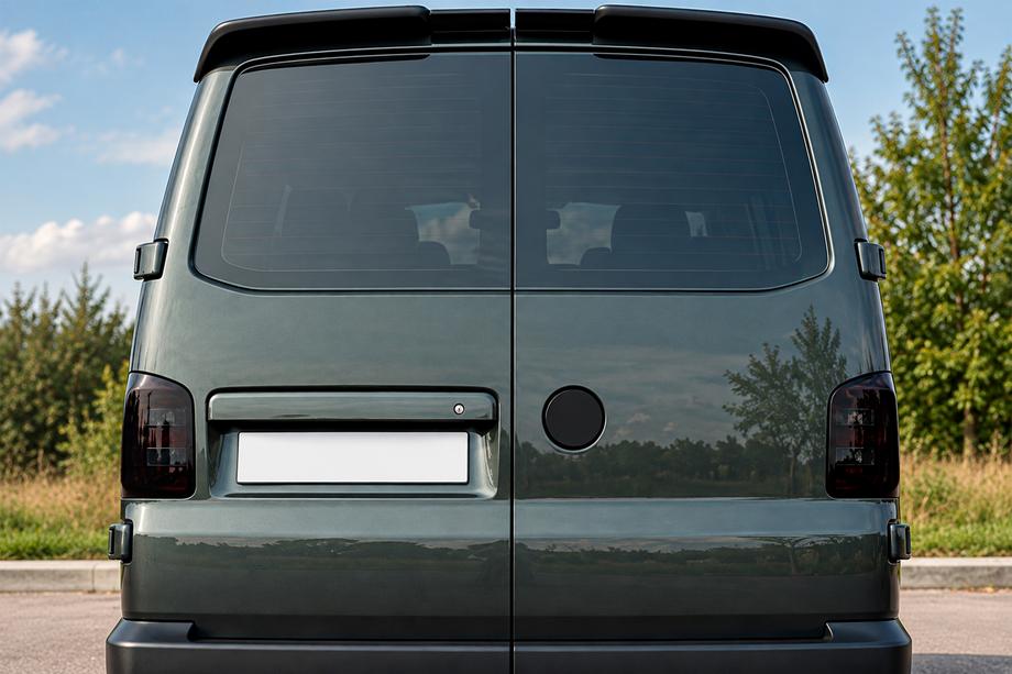Volkswagen T5 Transporter 2003-2010 DPT Spoiler (barn doors, gloss black) Image