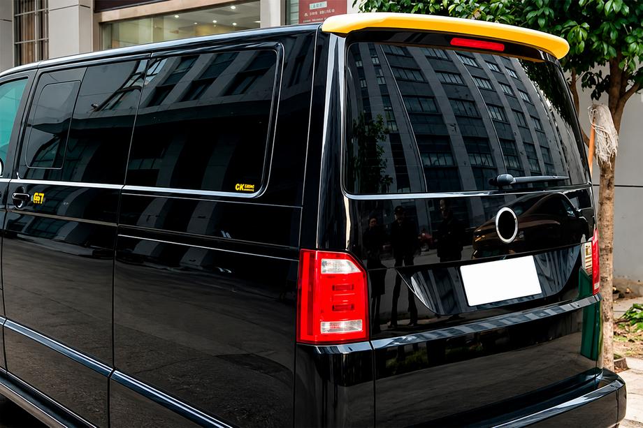 Volkswagen T5 Caravelle 2004-2010 DPT Spoiler (tailgate, gloss black) Image