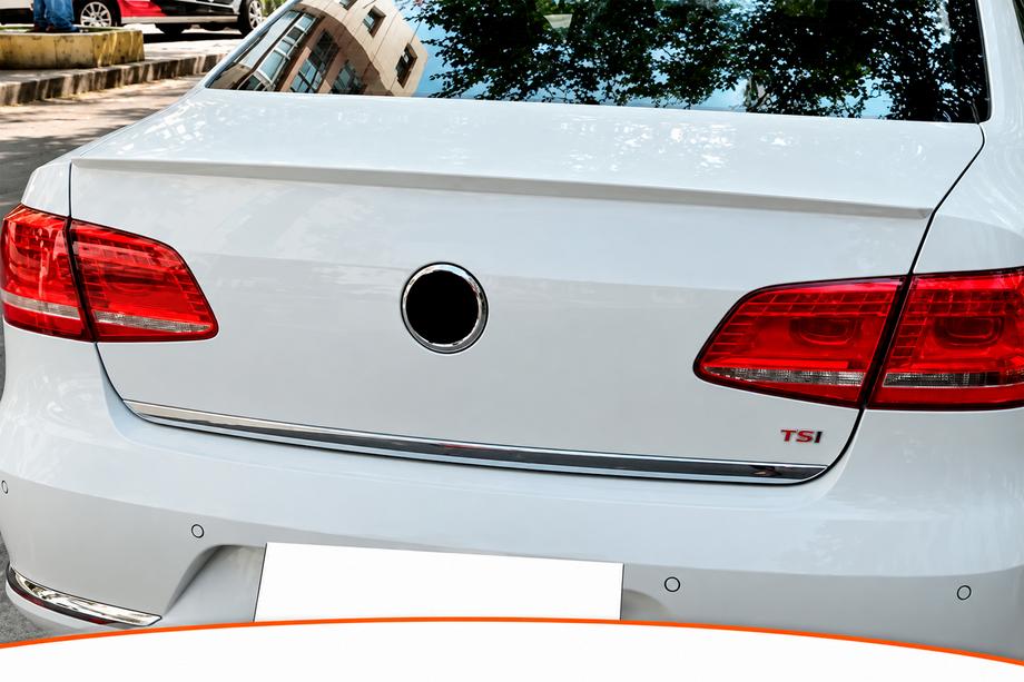 Volkswagen Passat B7 2012-2015 DPT Spoiler (EU, Gloss Black) Image
