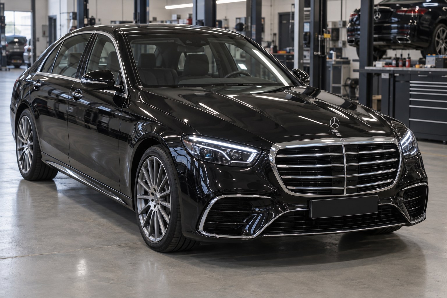 Mercedes S-Class W222 in W223 style: what you can реально fit