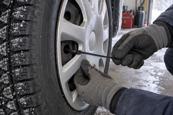Wheel covers in winter: do they come off in snow and how to fix them