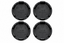 Black wheel center caps (64x62 mm, set of 4) photo 2
