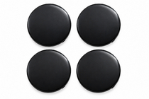 Black wheel center caps (64x62 mm, set of 4) photo 1