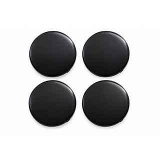 Black wheel center caps (64x62 mm, set of 4) photo 1