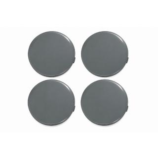 Grey wheel center caps (64x62 mm, 4 pcs) photo 1