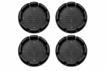 Black wheel center caps (56×52 mm, set of 4) photo 2
