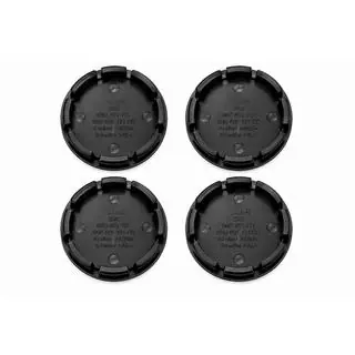 Black wheel center caps (56×52 mm, set of 4) photo 2