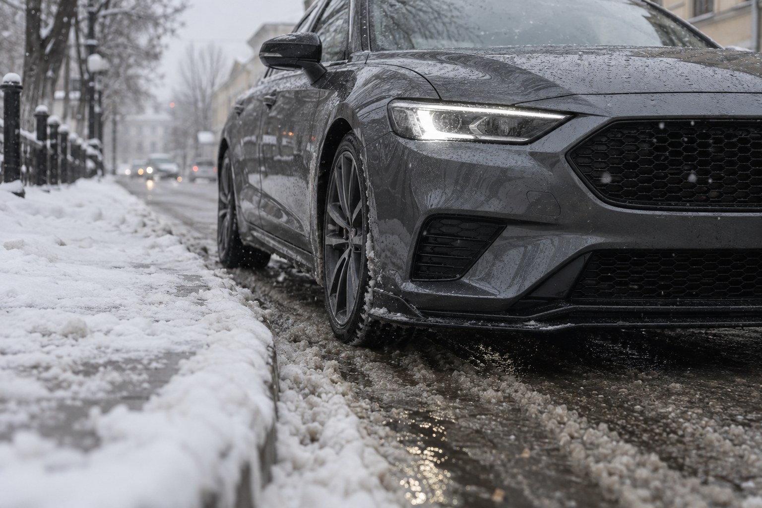 Bumper lip in winter: how not to break it and what to do about cracks