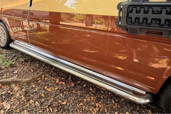 Volkswagen T4 for camping and off-road: fitting front protection, side steps and rear corners Photo 13