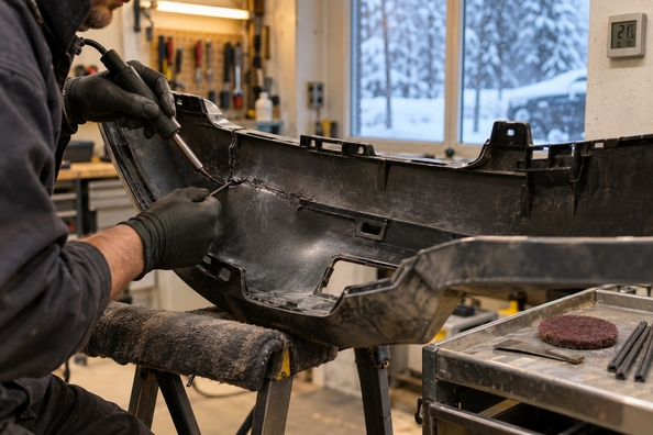 Why plastic body kits and bumpers crack in мороз and how to prevent it