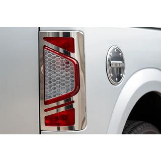 Chrome Tail Light Covers Version No.2 (2 pcs, Stainless Steel) photo 1