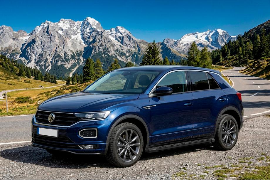 Volkswagen T-Roc 2017-2025 Side Steps Fullmond Black (2 pcs, Aluminum) Photo 1