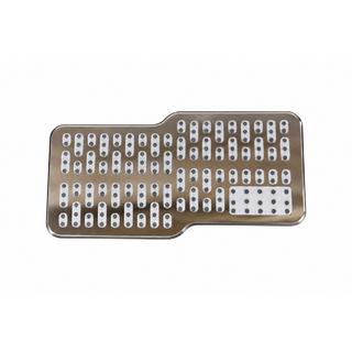 Heel pad for car mats Neon Blue