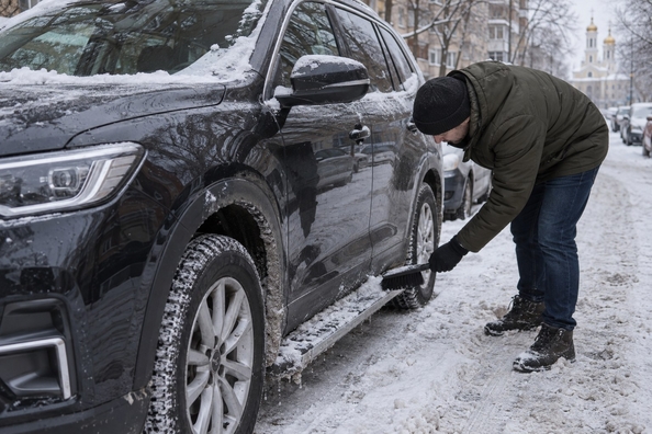 Side steps in winter: ice, snow and road salt – stay sure-footed & care Photo 1