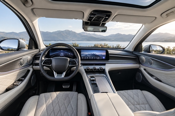 Omoda 9 SHS: 443 hp Chery plug-in hybrid with 1,100 km range