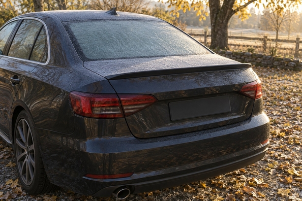 Trunk lid spoiler: does 3M tape hold in frost and how to stick it in autumn Photo 1
