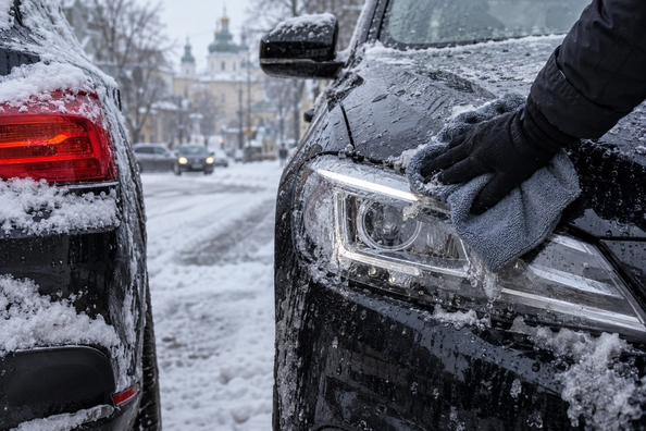 LED headlights & lenses in winter: salt, sand, de-icers—protect your optics