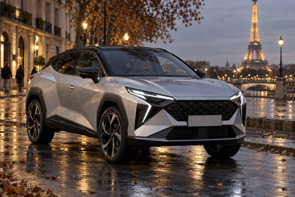 Omoda 4: compact Chery crossover for Europe – 224 hp hybrid and 155–160 kW EV Photo 2