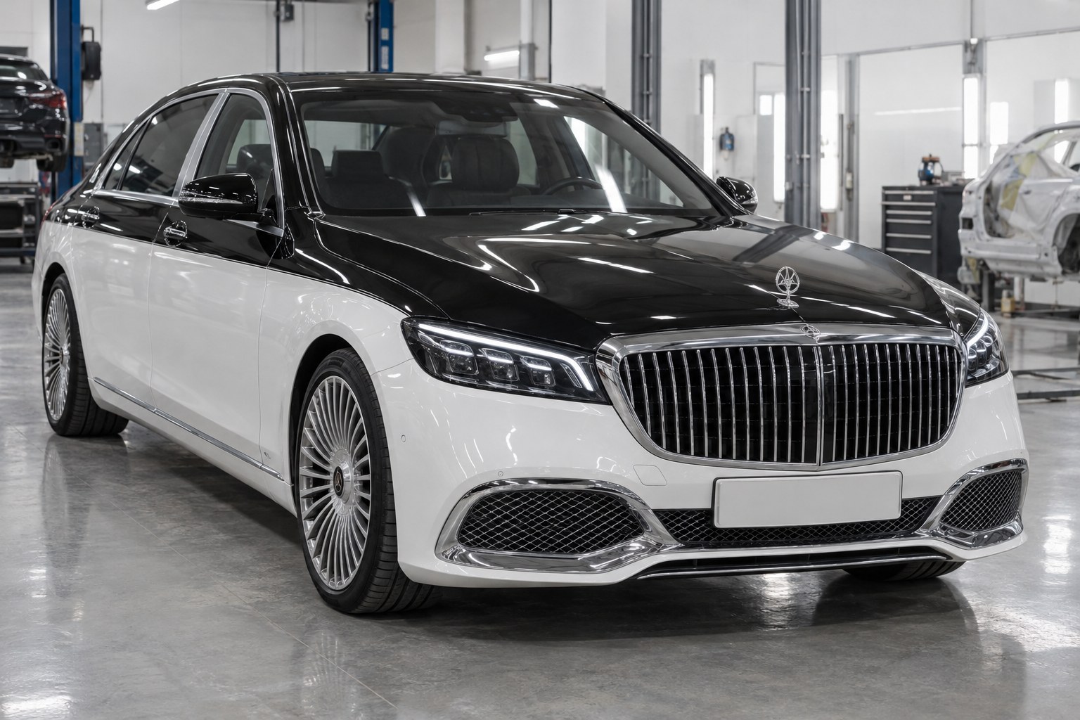 Mercedes S-Class W221 in W222 or W223 style: facelift two generations later – Maybach, S63 included