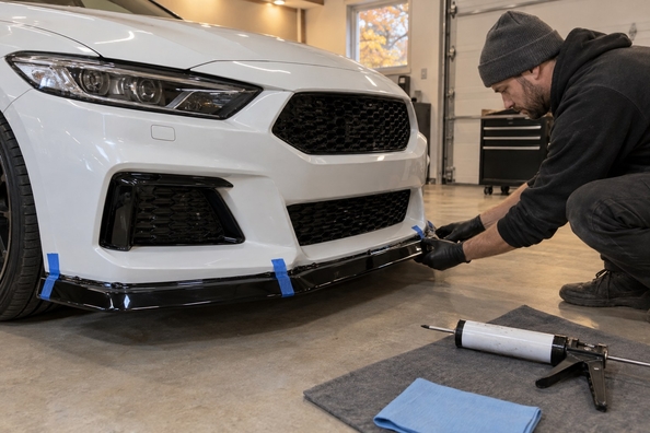 Can you paint and fit a body kit in autumn and winter: temperature, primer drying and adhesive