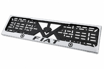 Fiat License Plate Frame Chrome (1 pc, Stainless Steel) photo 2