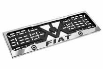 Fiat License Plate Frame Chrome (1 pc, Stainless Steel) photo 3