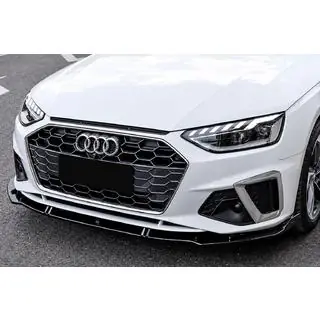 Front bumper lip spoiler (for S-Line 2019-2024, ABS) photo 1