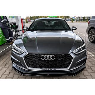Front bumper lip spoiler (for S-Line 2016-2019, ABS) Audi A5 2016-2025