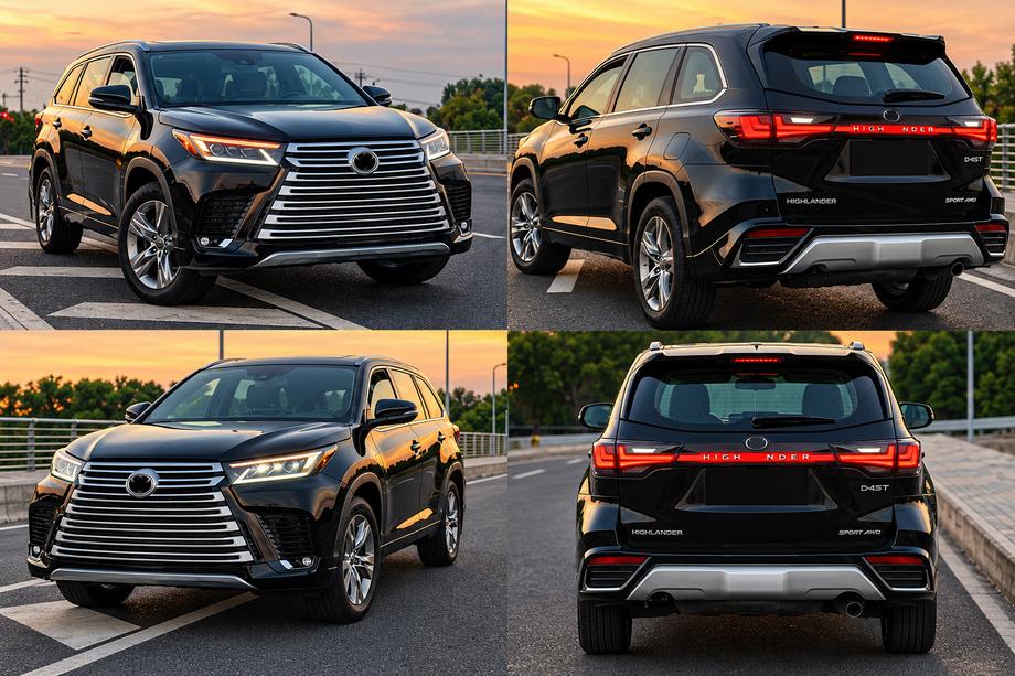 Toyota Highlander 2013-2019 LX600-Style Body Kit Set Photo 1