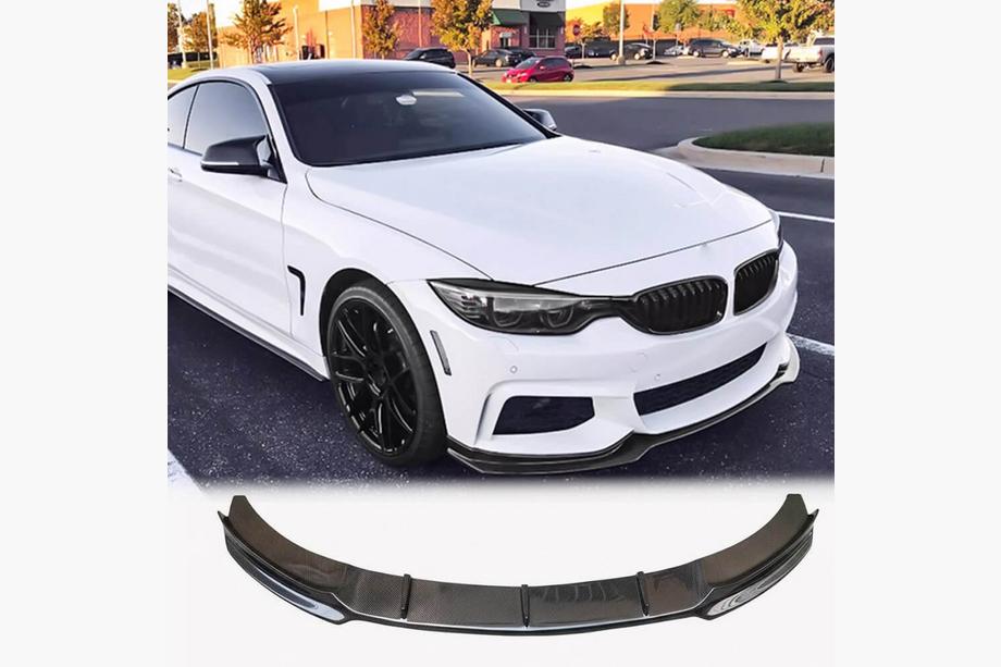 BMW 4 Series F32/F33/F36 2012-2020 Front Bumper Lip V4 (for M-Sport, Carbon) Photo 1