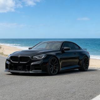 Front Bumper Lip Spoiler Lip V3 (for G87, Carbon) photo 3