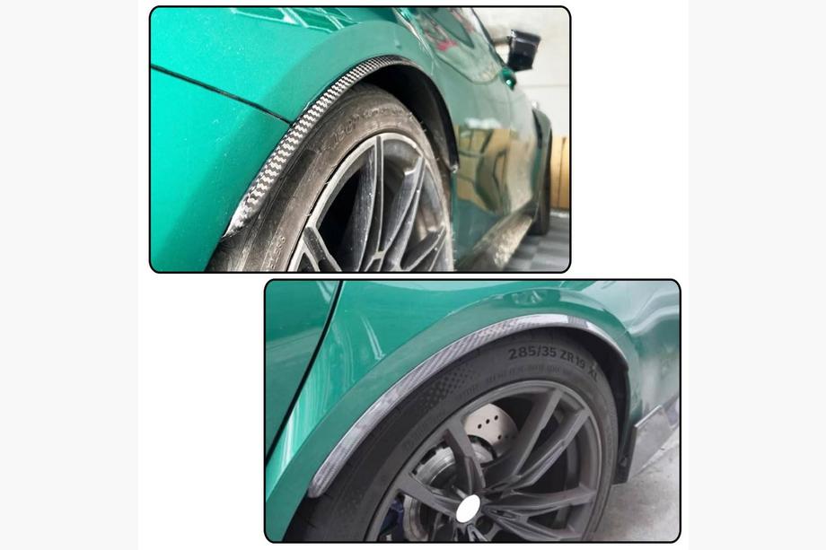 BMW 3 Series G20/G21 2018- Carbon rear fender arch trims (for G80) Photo 3