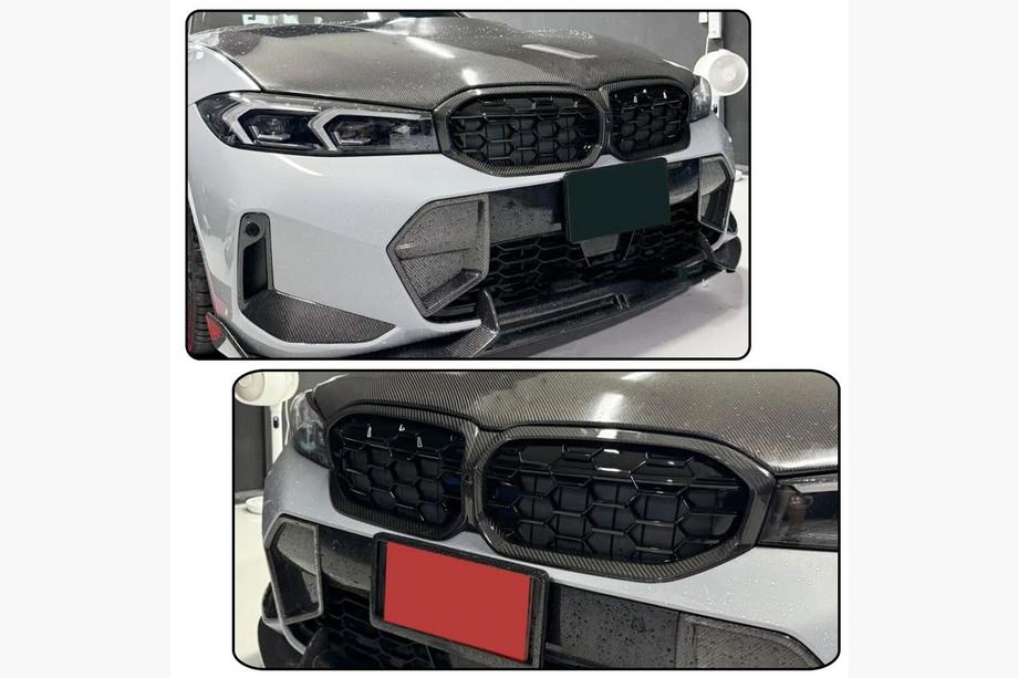 BMW 3 Series G20/G21 2018- Kidney grilles Diamond Carbon (2022+) Photo 3